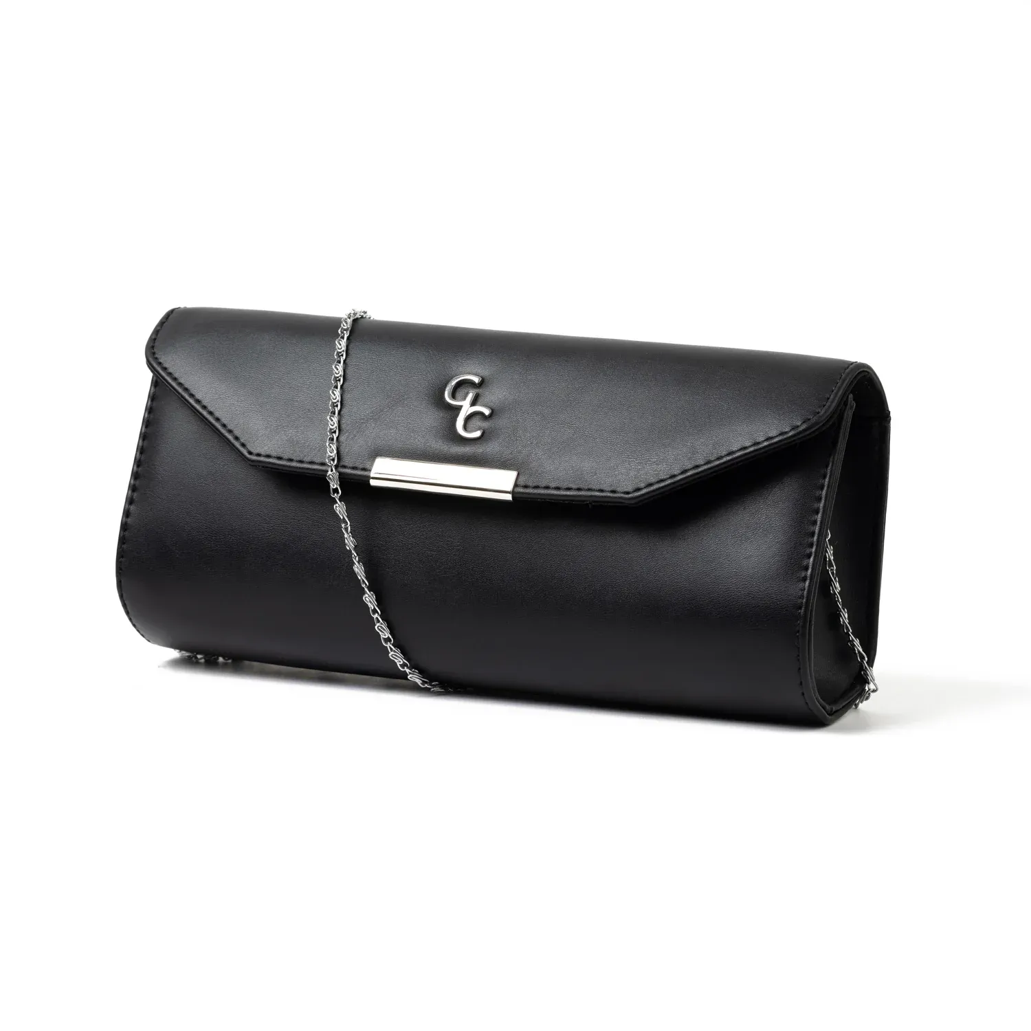 Galway crystal Clutch Bag in Black Frank Roche & Sons Ltd
